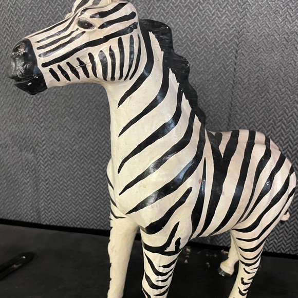 Leather wrapped Zebra - Picture 2 of 9
